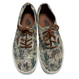 Vans Cactus Desert Cowboy Print Sneakers Women 9.5 Mens 8 Shoes‎